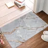 Carpets Non-slip Doormat Grey Golden Line Marble Bath Kitchen Mat Prayer Carpet Home Modern Decor