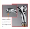 Bathroom Sink Faucets Simple All-copper Single Cold Basin Faucet Household Washbasin Vertical Large Curved
