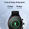 Watches Black Shark S1 Classic Smartwatch 1.43'' AMOLED Screen Health Monitoring Fitness Watch 12 Days Battery Life Wireless Charging