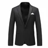 england Style Men Suit Jacket Slim Fit Evening Wedding Clothes Formal Busin Uniform Work Top Casual Blazer Coat Male Colors q3LX#
