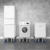 Set Waschwaschanlage Verstellbarer Kühlschrank Angehobene Basis Mobile Roller Badezimmer Badezimmer Küchenzubehör Home Applianc