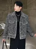 luzhen coreano jaquetas de lã na moda nicho desgin masculino fi casual velo outerwear roupas outono navio livre topos 6098f3 T1dR #