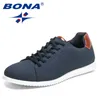 Casual Schuhe BONA 2024 Designer Mode Nubuk Männer Outdoor Walking Mann Leichte Turnschuhe Freizeit Schuhe Bequem