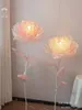 Decorative Figurines Giant Festive Lantern Peony Material Package Organza Floor Lamp Handmade Flowers