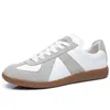 Casual Shoes Real Leather Men Sneakers Women White German Training Sport Lovers Plus Size 46