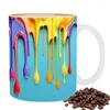 マグカップスプラッシュインクマグセラミックミルクカップ視覚デザインクリエイティブコーヒーカップ