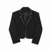 luzhen 2024 Primavera Trendy New Butted Decorare Design Blazer Cappotto da uomo Design di lusso alla moda Breve High Street Jacket LZ1037 25qd #