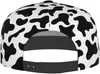 Ball Caps Cowhide Milk Cow Print Flat Bill Hat Unisex Snapback Baseball Cap Hip Hop Style Visor Blank Adjustable