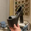 Sandali rotondi 465 altezza estiva in aumento per le donne alla caviglia super alta caviglia vera pelle sexy scarpe da festa sexy 2024 5