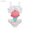 Endelar Sommaren Nya badkläder för Babi Girl Infant One Piece Bikini 1-7 år Nyfödda Girls Cartoon Swimsuit Baby Badkläder 24327