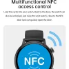 Zegarki 2024 NOWOŚĆ AMOLED LABIES Smartwatch Bluetooth Talk NFC Tętno Krew Tlen IP68 Wodoodporny smartwatch dla mężczyzn na Android iOS