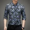 frs bedruckte Fiable Herren-Paisley-Hemden, Bandana, stilvolle Bluse, große Größe, Kleidung, 2023 Trends, Top, Partykleidung, Schmetterling R5OU #