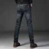 Neue Jeans Männer Winter Seass Regelmäßige Gerade Bein männer Hosen Elastische Slim Fit Casual männer Hosen w7xx #