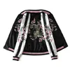 Satin Yokosuka Sukajan Embroidery Baseball Jacket Women Double Sided Female Bomber Coat Floral Harajuku Autumn Japan Girls 240319