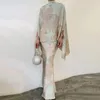 Çalışma Elbiseleri Vintage High Street Etekler Takımlar Bahar Kadın Moda Çiçek Baskı Partisi Set Sıradan Gevşek Asimetrik Banliyö Kıyafetler 2024