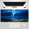 Tapis Sky Thunder Lightning souris de bureau Gamer tapis de souris souple souris de jeu clavier Pad LockEdge Gamer Table tapis de bureau ordinateur