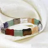 Filo di perline Bracciale di alta qualità Mix-Pietra Occhi di tigre naturale Calcedonio Corniola Onice Perline di pietra 12 15 mm Gioielli braccialetto 7,5 pollici B1 Otanx