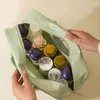 Borse per cosmetici Borsa da viaggio portatile impermeabile trasparente Borsa per trucco da toilette in PVC Foo Portaoggetti da bagno per il trasporto all'aperto