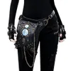 Marsupi YourSeason unisex Steampunk catena rivetto pacchetto multifunzionale in pelle PU tracolla femminile 2022 Moto Biker Belt Bag292W