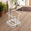 Kitchen Storage Cup Access Space-saving Rack With Anti-slip Base Partitioned Tea Organizer Disposable Extractor For Home