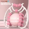 Circular Leg Clamps-360 Degree 20 Wheels Muscle Roller Massager Muscle Roller Neck Arm Leg Muscle Relax Massager Sports Yoga 240323