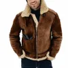 2023 inverno grosso velo imitati jaqueta de couro fi biker estilo jaqueta masculina blusão jaqueta de couro casacos ropa hombre x3mo #