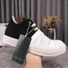 Zapatos informales Rmk Owews, ropa de calle de moda, calzado para hombres y mujeres, zapatillas blancas y negras, calzado Unisex de lona de terciopelo a la moda Hip-hop