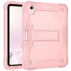 Case de tablette pour iPad 10 (2022) 10,9 "coque de tablette, 3 en 1 couverture de tablette de protection en gel en silicone à choc hybride avec kickstand