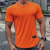 2023 Nouveaux hommes Été manches courtes Fitn T-shirt Courir Sport Gym Muscle T-shirt Entraînement Casual Haute Qualité Tops Vêtements W1yR #