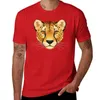 Men's Polos Cheetah Face T-Shirt Oversizeds Anime Men Clothing