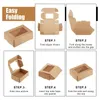 Gift Wrap 30 Pcs Mini Kraft Paper Box With Window Present Packaging Treat For Soap Bakery Candyblack Brown White Drop Delivery Home Ga Otsyz