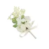 Flores decorativas Corsage de pulso artifical de pino com artificial para damas de honra e casamento 95