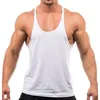 Herrtankstoppar 2024 Bodybuilding Brand Jogger Gym Singlet Training Top Vest Shirt ärmlös fitness Bomull för män