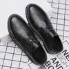 Casual Shoes Leather Handmade Men Loafers Slip On Business Classic Soft Breathable Flat