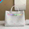 Andiamo Designer Bag Tote Bag B Família de 8 linhas de fivela original Couro de couro portátil portátil ombro único