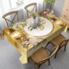 Tischdecke, 1 Stück, Ramadan-Thema-Tischdecke mit Eid-goldener Laterne, Vintage-Tempel-Muster, Urlaub, Küche, Esszimmer, Dekor für Zuhause, Party