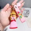 Botu 3D Figure Super Bros PVC caoutchouc porte-clés bracelet mignon champignon dessin animé porte-clés