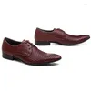 Dress Shoes Quality Woven Design Pointed Toe Summer Mens Business Genuine Leather Male Formal Wedding