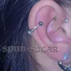 Ohrstecker, süß, cool, Engel, Herz, Stern, Mond, Zirkonia, für Damen und Mädchen, Punk, Edelstahl, Knorpelohrpiercing