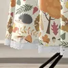 Table Cloth Autumn Tree Circular Lace Cover Washable For Kitchen Party BBQ Dining Decor