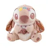 Nouveau jouet en peluche Stitch, poupée d'ange en forme de fleur, cadeau de saint-valentin, oreiller de poupée pour filles et enfants