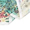 Foulards 130cm Foulard en soie Femmes Grands Châles Imprimer Étoles Square Bandana Luxe Foulard Hijab Femme Foulards