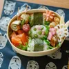 Servis ingen läckage bento box tätning stilfull trälunch miljövänliga barns lätta att rengöra bärbar bärbar