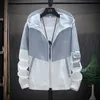 summer Hooded Jacket Men Women Waterproof Sun Protecti Clothing Fishing Hunting Clothes Quick Dry Skin Patchwork Windbreaker J19T#