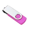 Clés USB Rose Métal Rotatif 32 Go 2.0 Pen Drive Pouce Stockage Suffisamment de Mémoire Stick Pour PC Ordinateur Portable Livre Tablette Livraison Directe Comp Otx80