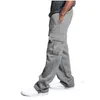 Men'S Pants Mens Cargo Joggers Cotton Sweat Workout Loose Trousers Long Sportswear Sweatpants Hip Hop Streetwear 4Xl Drop Delivery Ap Dhg0O
