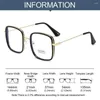 Sunglasses Large Square Frame Woman Glasses Oversize Ins Girl Transparent Reading Glass High-definition Anti-blue Light Computer Eyeglass