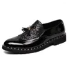 Kledingschoenen formele heren cent loafers xin mode luxe casual kwastje brogue stijl leer