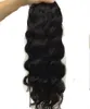 ذيل الحصان البشري الشعر البرازيلي Dstring ponytail Wavy Women Black Women