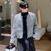 Luzhen 2024 Printemps Nouveau motif à carreaux Veste courte Hommes Fi coréen de haute qualité Tweed Trendy Manteau Homme Vêtements élégants C0740b r4Bv #